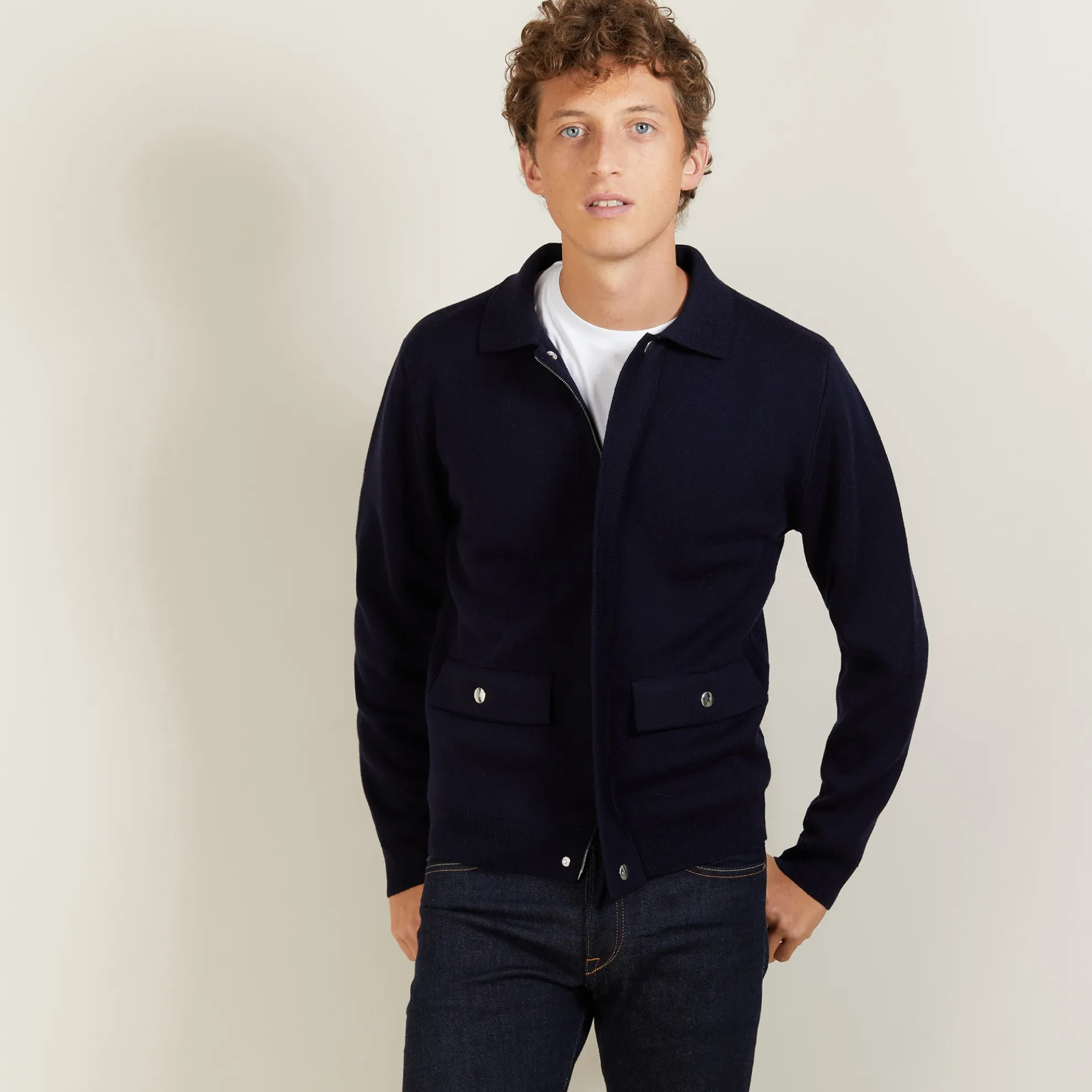 Maison Montagut Veste A Poches En Laine - Leopol>Homme Vestes Et Gilets