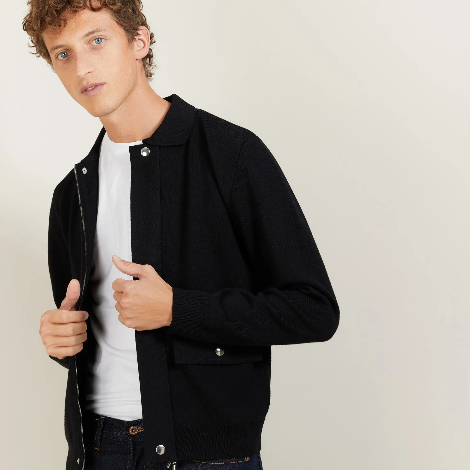 Maison Montagut Veste A Poches En Laine - Leopol>Homme Vestes Et Gilets