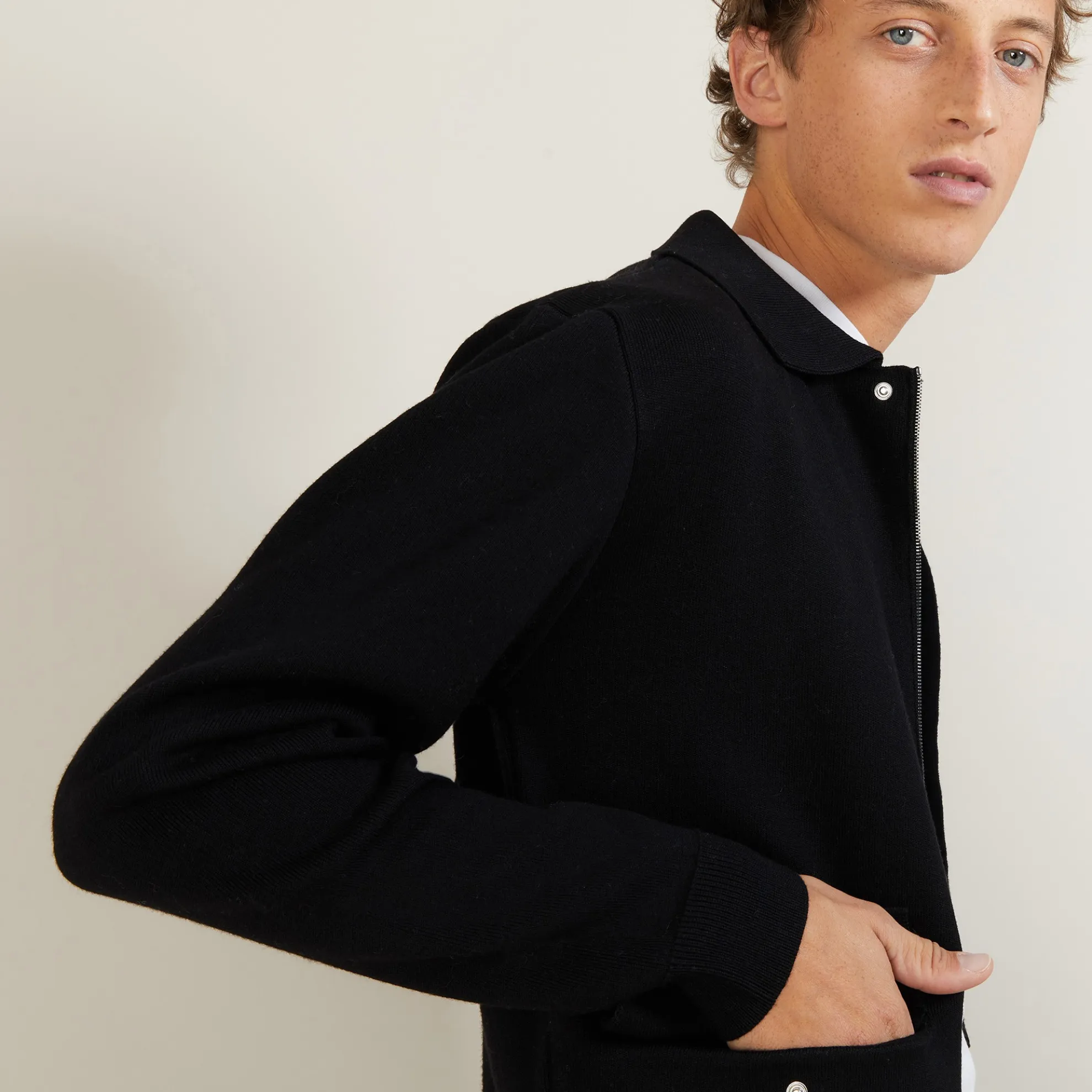 Maison Montagut Veste A Poches En Laine - Leopol>Homme Vestes Et Gilets