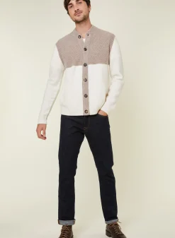 Maison Montagut Veste Boutonnee A Poches En Cachemire 4 Fils - Farell><noscript><img width=