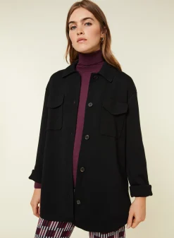 Maison Montagut Veste Boutonnee Avec Poches En Laine Merinos - Giselle><noscript><img width=