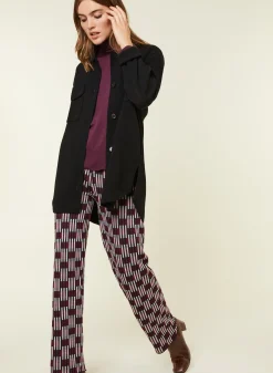 Maison Montagut Veste Boutonnee Avec Poches En Laine Merinos - Giselle><noscript><img width=