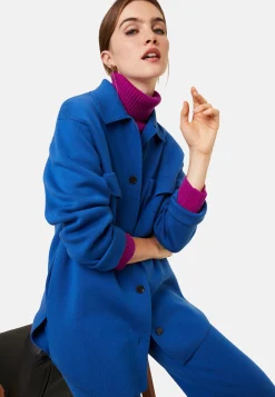 Maison Montagut Veste Boutonnee Avec Poches En Laine Merinos - Giselle><noscript><img width=