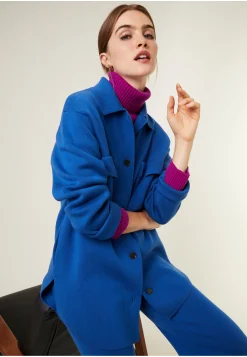 Maison Montagut Veste Boutonnee Avec Poches En Laine Merinos - Giselle><noscript><img width=