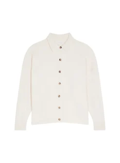Maison Montagut Veste Boutonnee Col Polo En Laine Merinos - Gabriella><noscript><img width=