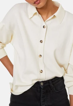 Maison Montagut Veste Boutonnee Col Polo En Laine Merinos - Gabriella><noscript><img width=