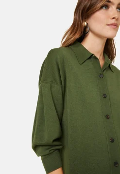 Maison Montagut Veste Boutonnee Col Polo En Laine Merinos - Gabriella><noscript><img width=