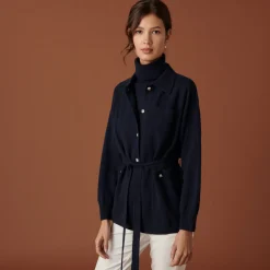 Maison Montagut Veste Boutonnee En Cachemire Col Polo - Clemence><noscript><img width=