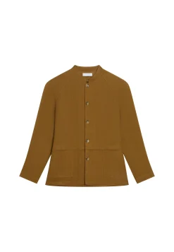 Maison Montagut Veste Boutonnee En Lin Avec Poches - Dallas>Homme Vestes Et Gilets