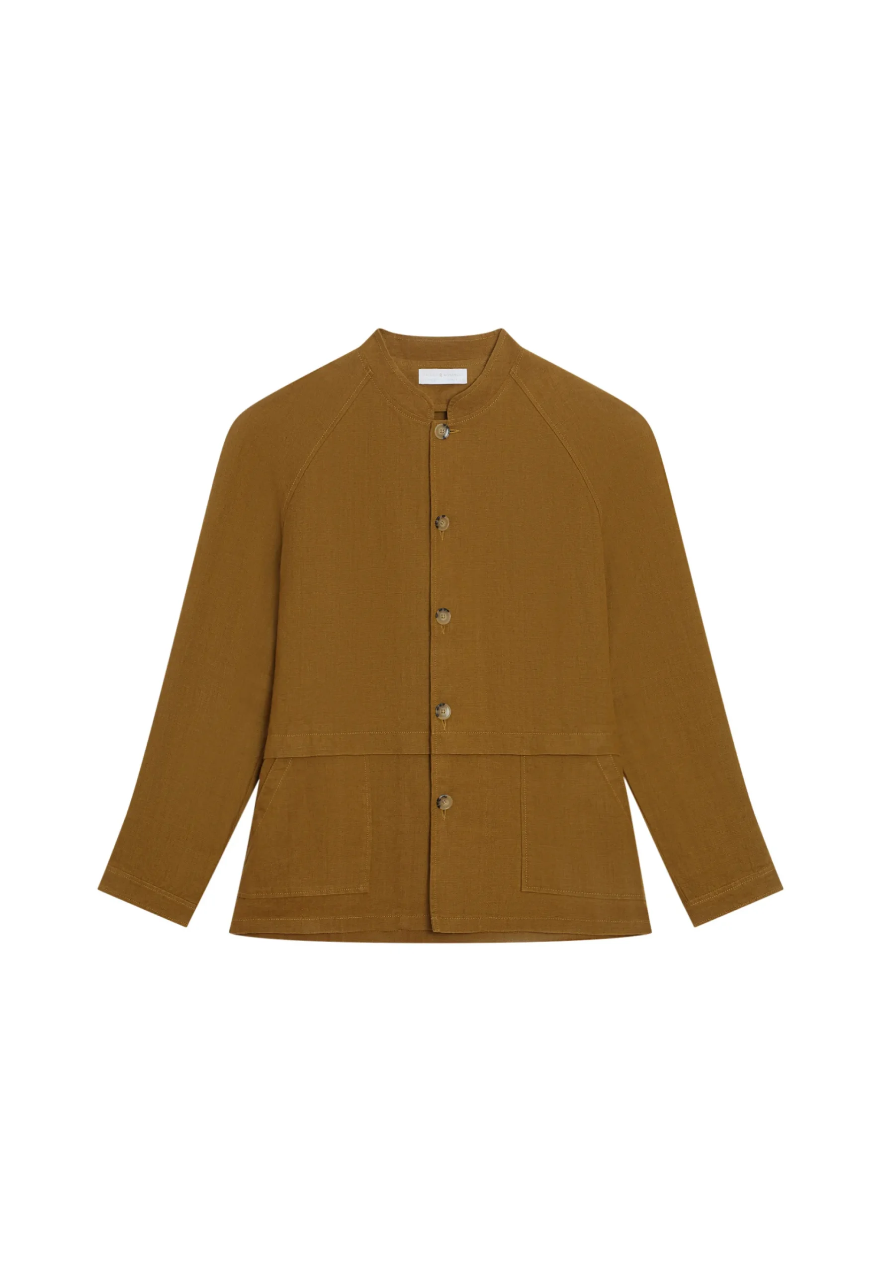 Maison Montagut Veste Boutonnee En Lin Avec Poches - Dallas>Homme Vestes Et Gilets