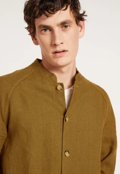 Maison Montagut Veste Boutonnee En Lin Avec Poches - Dallas><noscript><img width=