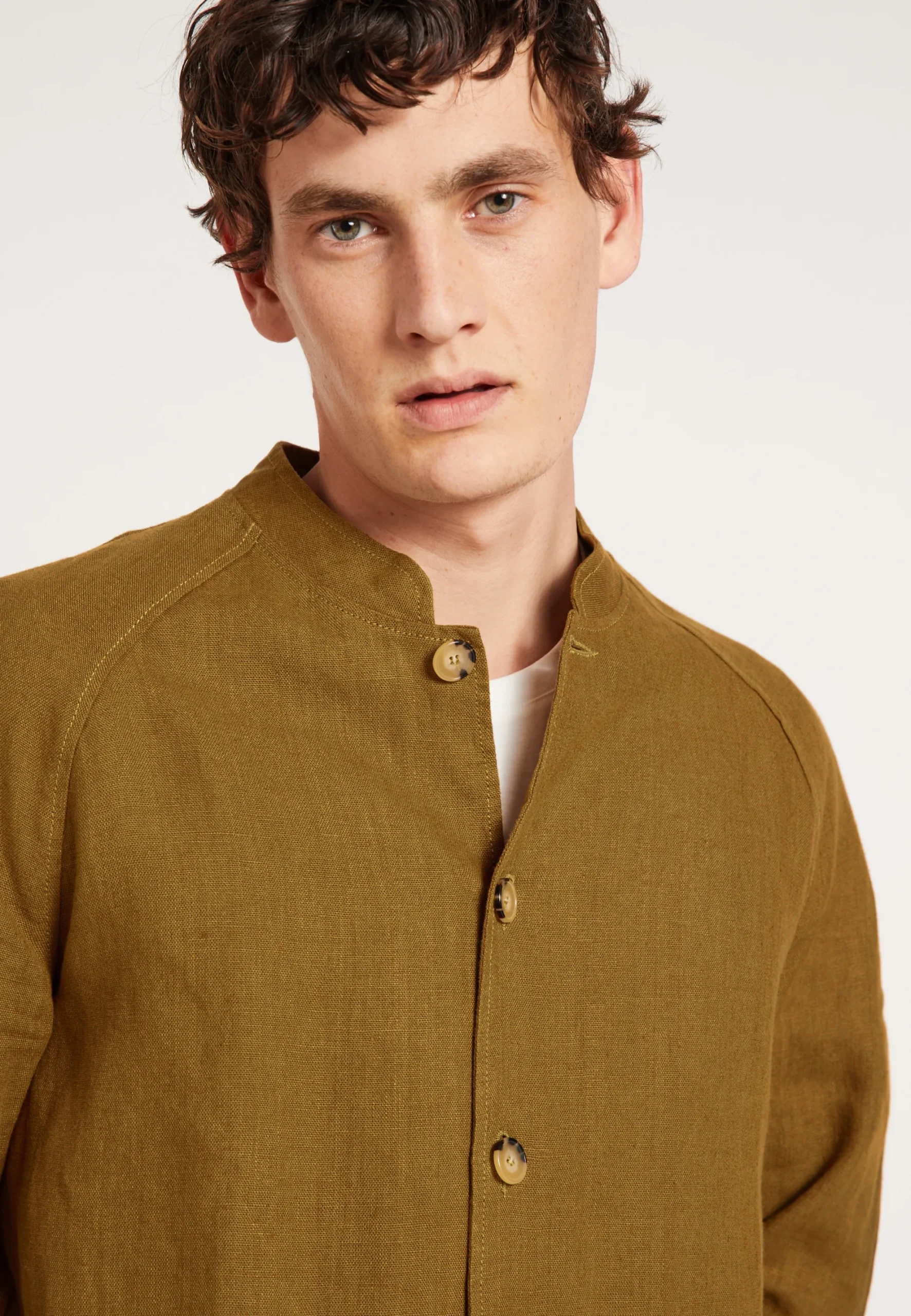 Maison Montagut Veste Boutonnee En Lin Avec Poches - Dallas>Homme Vestes Et Gilets