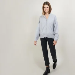 Maison Montagut Veste Zippee A Capuche En Cachemire - Gabin><noscript><img width=