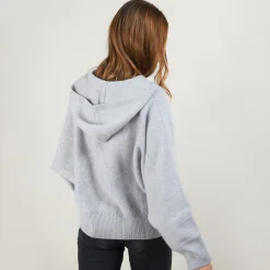 Maison Montagut Veste Zippee A Capuche En Cachemire - Gabin><noscript><img width=