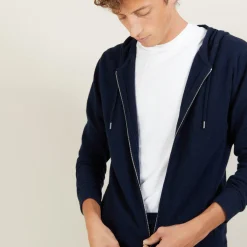 Maison Montagut Veste Zippee A Capuche En Cachemire - Bradley><noscript><img width=