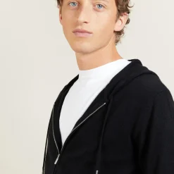 Maison Montagut Veste Zippee A Capuche En Cachemire - Bradley><noscript><img width=