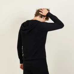 Maison Montagut Veste Zippee A Capuche En Cachemire - Bradley><noscript><img width=