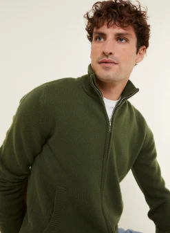 Maison Montagut Veste Zippee A Poches En Cachemire 4 Fils - Balthazar><noscript><img width=