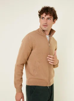 Maison Montagut Veste Zippee A Poches En Cachemire 4 Fils - Balthazar><noscript><img width=