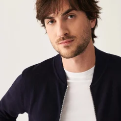 Maison Montagut Veste Zippee A Poches En Laine Merinos - Archibald><noscript><img width=