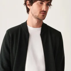 Maison Montagut Veste Zippee A Poches En Laine Merinos - Archibald><noscript><img width=