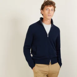 Maison Montagut Veste Zippee En Cachemire 4 Fils - Balthazar><noscript><img width=