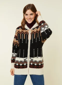 Maison Montagut Veste Zippee Mi-Longue A Poches En Mohair - Goia><noscript><img width=