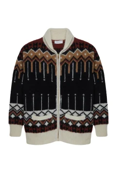 Maison Montagut Veste Zippee Mi-Longue A Poches En Mohair - Goia><noscript><img width=